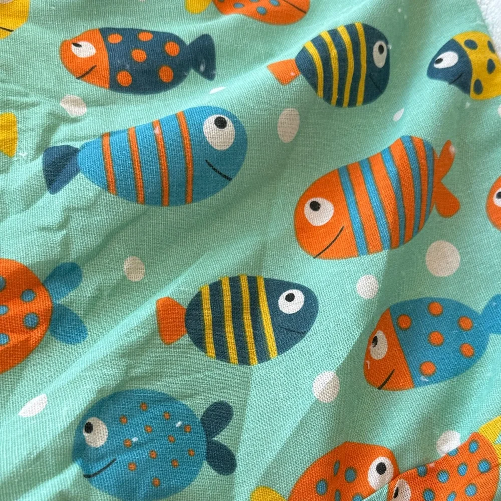 Colorful Fish Print Cat Sleeping Bag/Bed